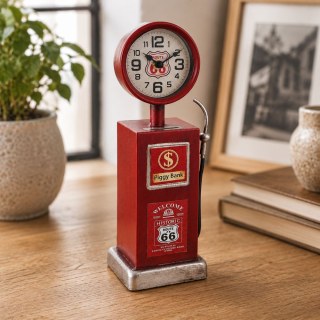 Метална Касичка и Часовник Route 66 - Винтидж Стил